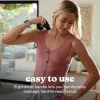 Pistola de masaje vibratoria portátil HoMedics HHP-120BK – masajeador de percusión compacto recargable
