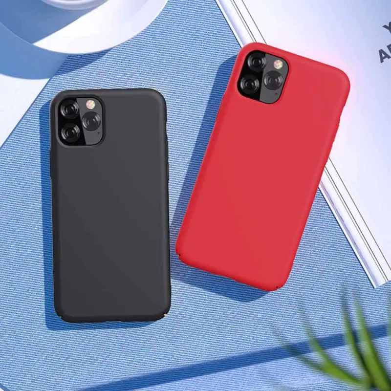 Funda de silicona Devia Nature Series para iPhone 12 Pro Max — negro, funda protectora soft-touch