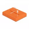 Breadboard DELOCK 18319, placa de prototipado de plástico, naranja, 36×46×10 mm