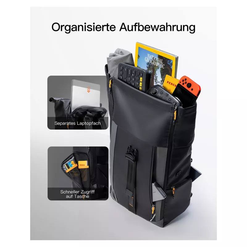 inateck Mochila para portátil 15,6 BP01009 negra 22-26,8 L