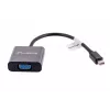 Cable adaptador VGA (D-Sub) a Mini DisplayPort LANBERG AD-0006-BK, 0,2 m, DisplayPort 1.2, 1920×1200@60Hz, conector hembra MiniDP, negro