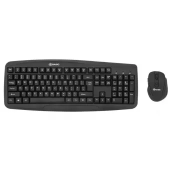Conjunto inalámbrico de teclado y ratón Tellur Basic negro – 2,4 GHz, receptor USB, diseño compacto