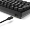 Teclado gaming mecánico Sharkoon Skiller SGK50S3 PBT negro amarillo RGB