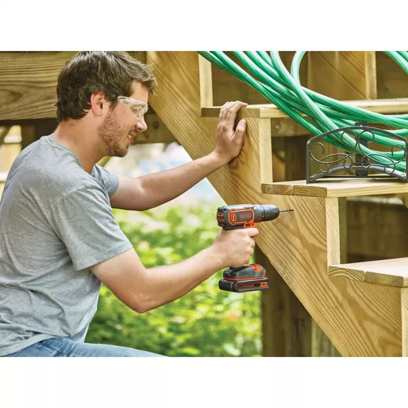 Black & Decker BDCDC18KB-QW, taladro con empuñadura de pistola, 1 cm, 2,5 cm, 1 cm, 650 rpm, 30 N·m