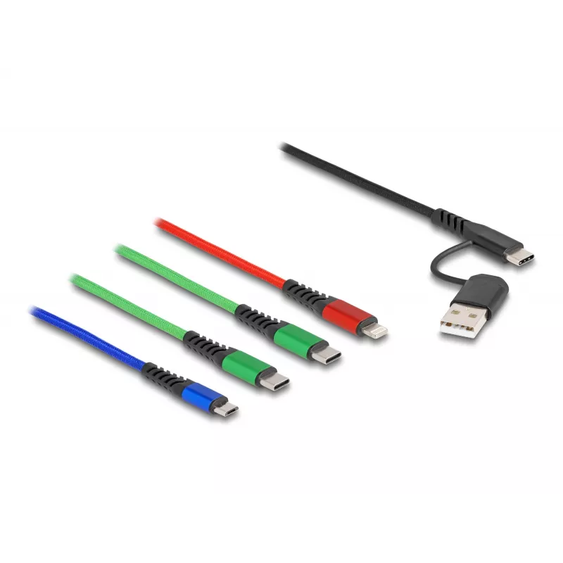 Cable USB DeLOCK 87035 1,2 m USB 2.0 USB A USB C Micro USB-B Lightning