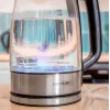 Cecotec ThermoSense 340 Clear hervidor eléctrico, 2200 W, 1,7 l, base giratoria, transparente