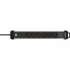 Regleta de enchufes Brennenstuhl 1391030611 3 m 6 tomas AC para interior negro plata
