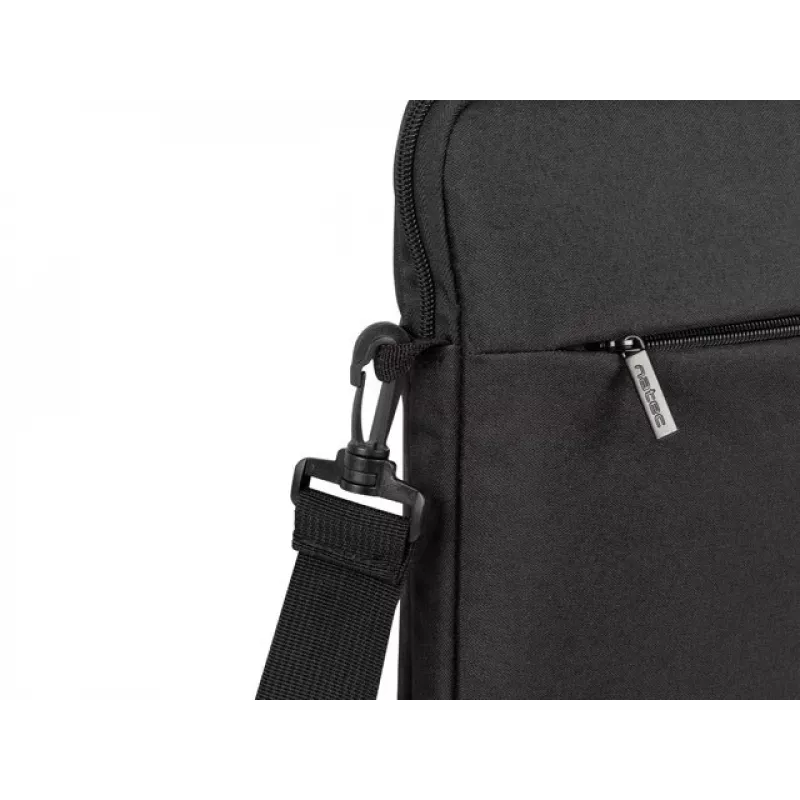 Maletín portátil NATEC Goa para portátiles de 39,6 cm (15,6 inch), poliéster, 1 compartimento, correa al hombro, negro