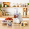 Cortador eléctrico de verduras Tefal Fresh Express DN853BE0 — 150 W, 3 discos intercambiables, 1 velocidad, crema