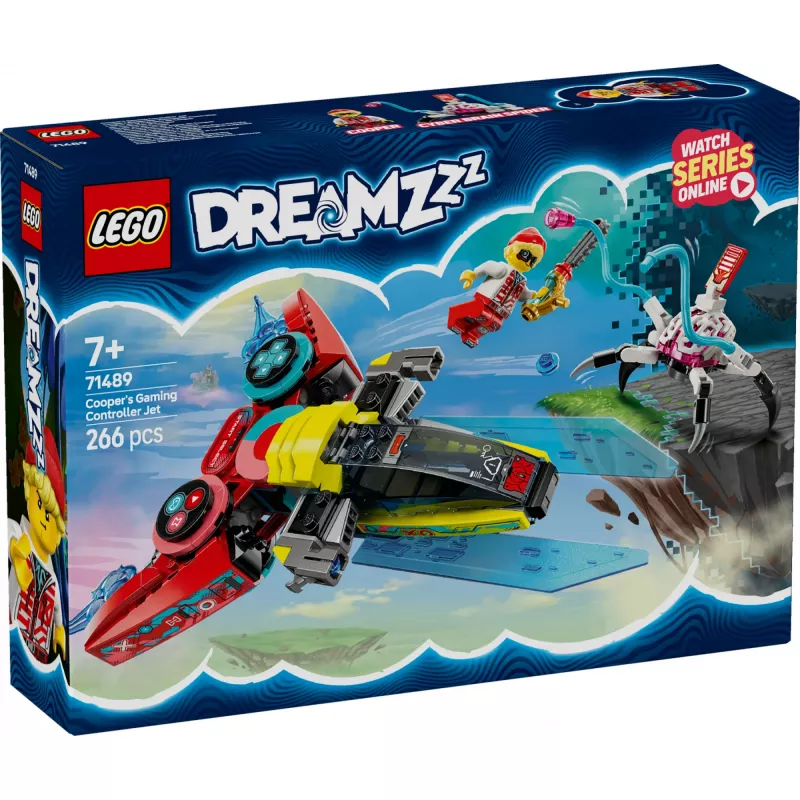 Lego 71489 DREAMZzz Mando de videojuego volador de Cooper, juguete de construcción