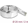 Tubo protector de cables DeLOCK 19004 fibra de vidrio aluminio 2m x 20mm plateado