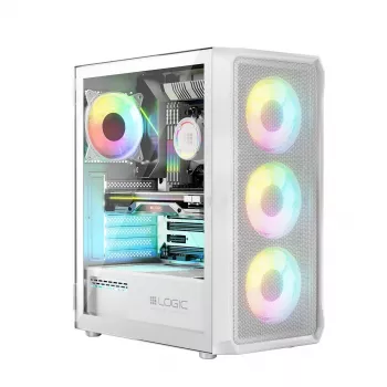 Carcasa Logic PORTOS ARGB MINIDI USB 3.0 Blanca