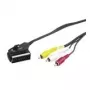 Wentronic Goobay cable adaptador SCART/RCA, negro, 2 m – conector macho SCART (21 polos) > 3 conectores macho RCA (50364)