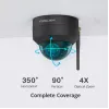 Foscam D4Z Cámara de seguridad IP con bombilla para interior y exterior 2304 x 1536 píxeles techo
