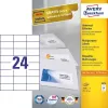 Etiqueta autoadhesiva rectangular Avery 3474 permanente blanca 2400 uds.
