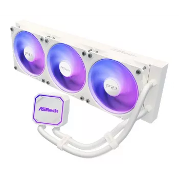 Refrigeración líquida para CPU ASROCK Pro 360 ARGB White – refrigeración líquida AIO de 360mm, iluminación ARGB, acabado blanco