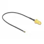 Cable coaxial DeLOCK 12662 0,2 m SMA MHF 4L LK negro