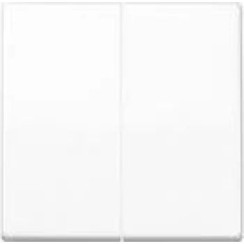 Placa de pared/Tapa de interruptor Jung AS102WW, plástico, sin tornillos, 1 elemento