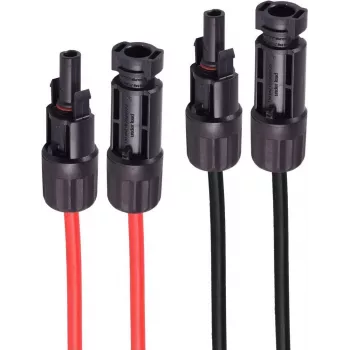 shiverpeaks ®-PV4 Alargador, 4mm², set de 2 piezas Rojo/Negro, 10m (BS02-320716)