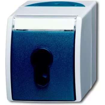 BUSCH JAEGER 2733 SLW-53 - azul - gris - IP 44 - 250 V - 74 mm - 55 mm - 83 mm