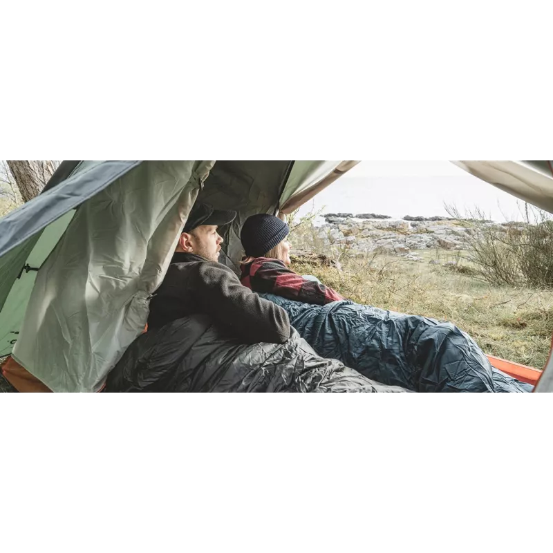Tienda de cúpula/iglú Easy Camp Rondane 3 – 3 personas, doble techo de poliéster, varillas de aluminio, verde oscuro