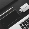 Cargador QOLTEC 100W GaN USB-C Dual PD 5–20V 1,5–5A, 2×USB-C