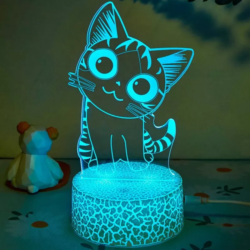 Lámpara LED de mesa/decorativa MANTA SNL119RGB luz RGB 3D animal para decoración de interiores