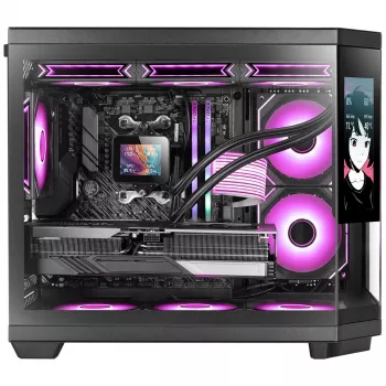 Caja de ordenador Mars Gaming MC3TCORELCDM minitorre negra