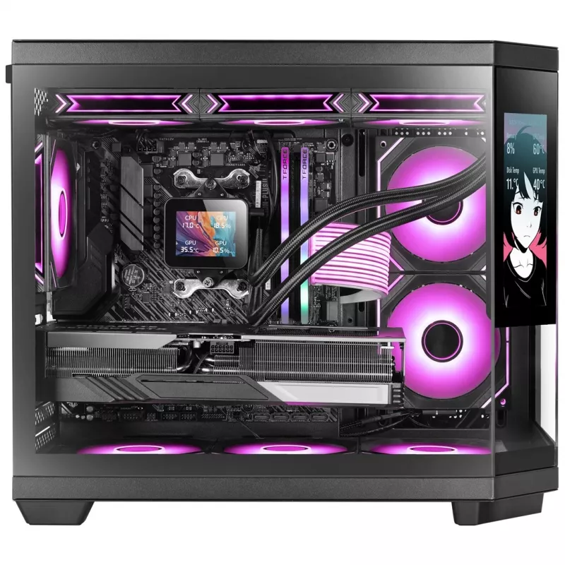 Caja de ordenador Mars Gaming MC3TCORELCDM minitorre negra