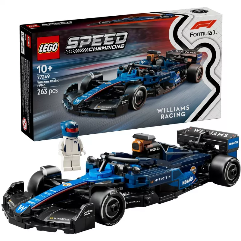 LEGO SPEED CHAMPIONS 77249 Williams Racing FW46 Coche de carreras F1