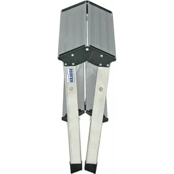 Escalera plegable Krause MONTO 130013 — altura de trabajo máxima 2,45 m, escalera de tijera portátil compacta
