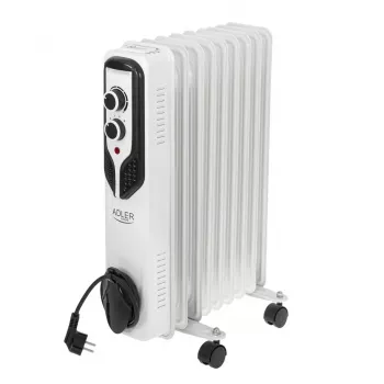 Adler | Radiador de aceite | AD 7816 | Radiador de aceite | 2000 W | Número de niveles de potencia 3 | Apto para estancias de hasta m2 | Blanco