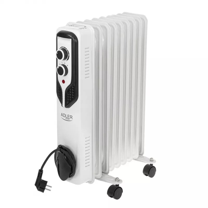Adler | Radiador de aceite | AD 7816 | Radiador de aceite | 2000 W | Número de niveles de potencia 3 | Apto para estancias de hasta m2 | Blanco