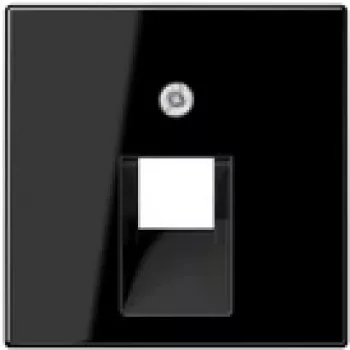 Jung placa de tapa negra para toma IAE/UAE A 569-1 PLUA SW (A569-1PLUASW)
