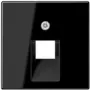 Jung placa de tapa negra para toma IAE/UAE A 569-1 PLUA SW (A569-1PLUASW)