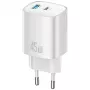 Cargador T66 45W GaN CC290 USB-A + USB-C