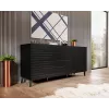 Cama Meble NOVA cómoda 155x40x72 cm, negro mate