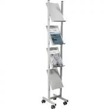 Helit H6813399 - Metal - Gris - 4 estantes - 260 mm - 390 mm - 1580 mm