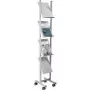 Helit H6813399 - Metal - Gris - 4 estantes - 260 mm - 390 mm - 1580 mm