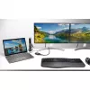 Kensington ProFit Ergo Teclado inalámbrico FR, tamaño completo (100%), con cable e inalámbrico, RF inalámbrico + USB, AZERTY, negro