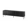Mueble RTV Cama ISLA 200x40x60 negro mate