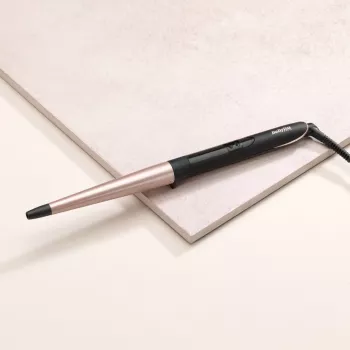 BaByliss Conical Wand rizador de pelo cálido negro, rosa 98.4 (2.5 m)