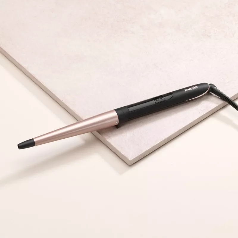BaByliss Conical Wand rizador de pelo cálido negro, rosa 98.4 (2.5 m)