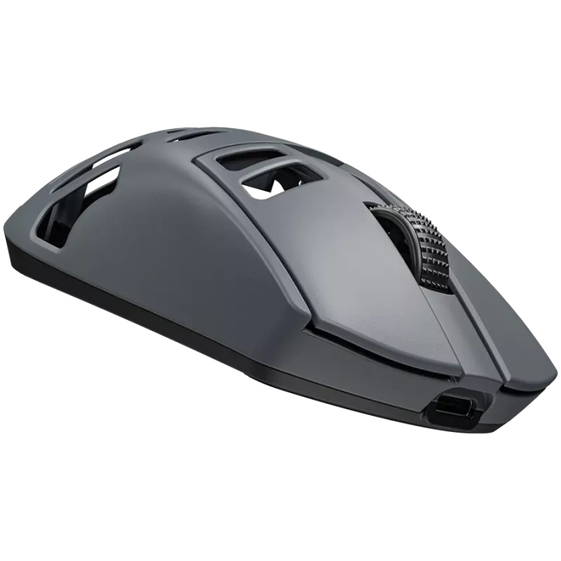 LORGAR MSE90W, ratón gaming inalámbrico Elite de aleación de magnesio, gris oscuro