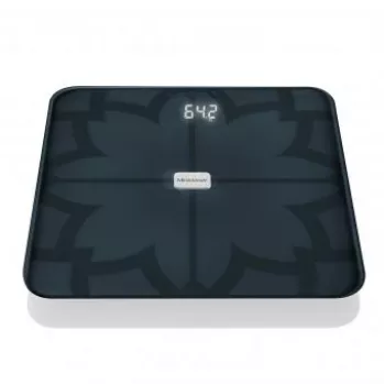 Báscula de análisis corporal Medisana BS 450, máx. 180kg, negra, Bluetooth, sensores ITO (40510)