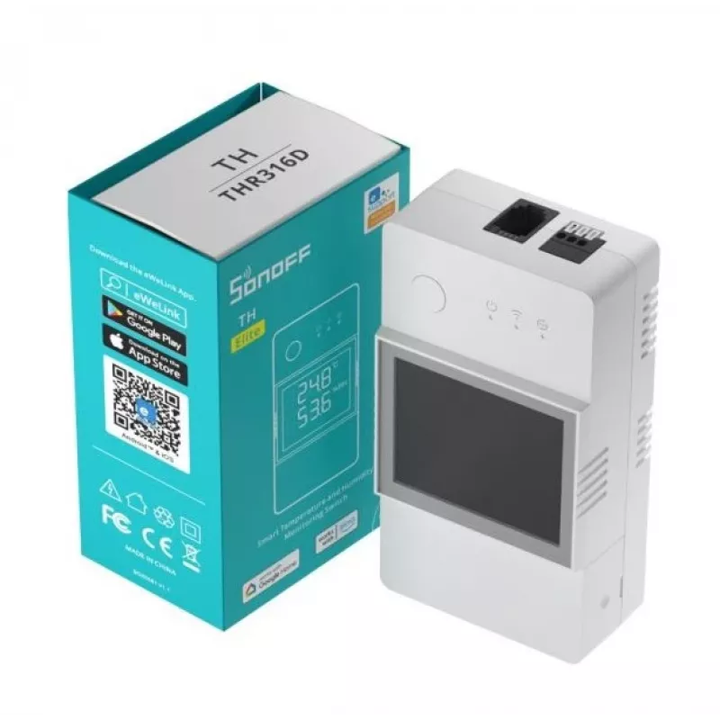 Sensor de temperatura y humedad para interiores Sonoff THR316D