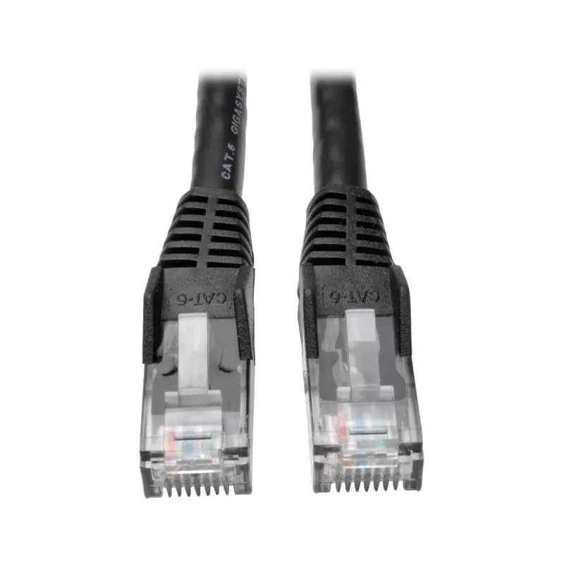 Cable Ethernet Gigabit Cat6 Snagless Molded (UTP) Eaton Tripp Lite Serie (RJ45 M/M), PoE, negro, 1,52 m - cable de parcheo - RJ-45 (M) a RJ-45 (M) - 1,52 m - UTP - CAT 6 - Moulded