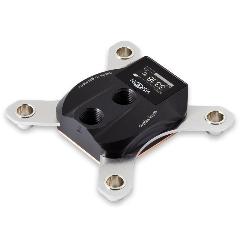 Refrigeración líquida Aqua-Computer cuplex kryos NEXT con VISION para LGA 1700 — Acetal/Cobre