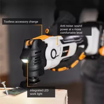 Batavia B.V. | Multitool antivibración a batería 18V - Sin batería ni cargador