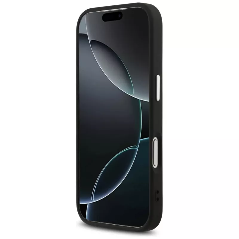 GUESS | Hardcase 4G | Funda trasera | iPhone 17 Pro Max | Apple | Cuero ecológico/PC/Plástico/TPU | Negro